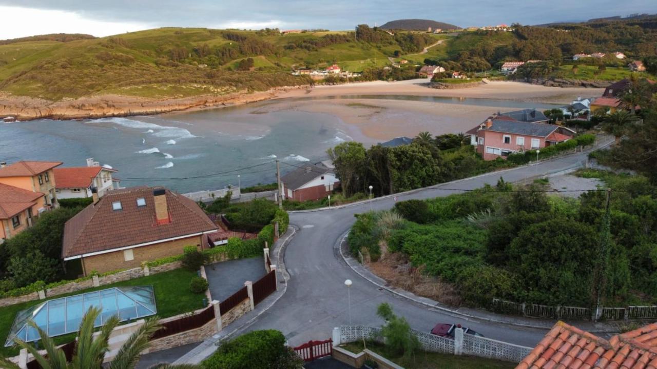 Villa Vistas Al Mar, Urbanizacion Privada Con Piscina De Agua Salada Ajo Dış mekan fotoğraf